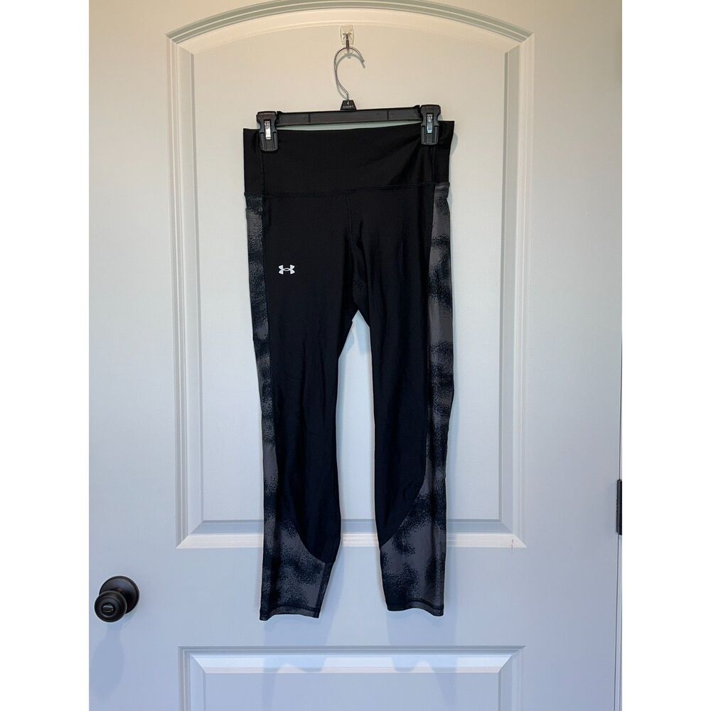 Under Armour Fly-by Printed Leggings Pockets Size Medium